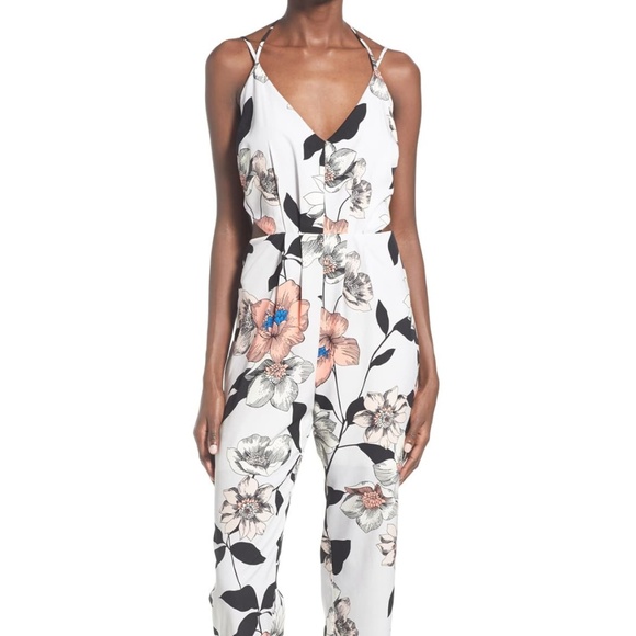 Leith Pants - Leith Strappy Jumpsuit w/ Waist Cutouts